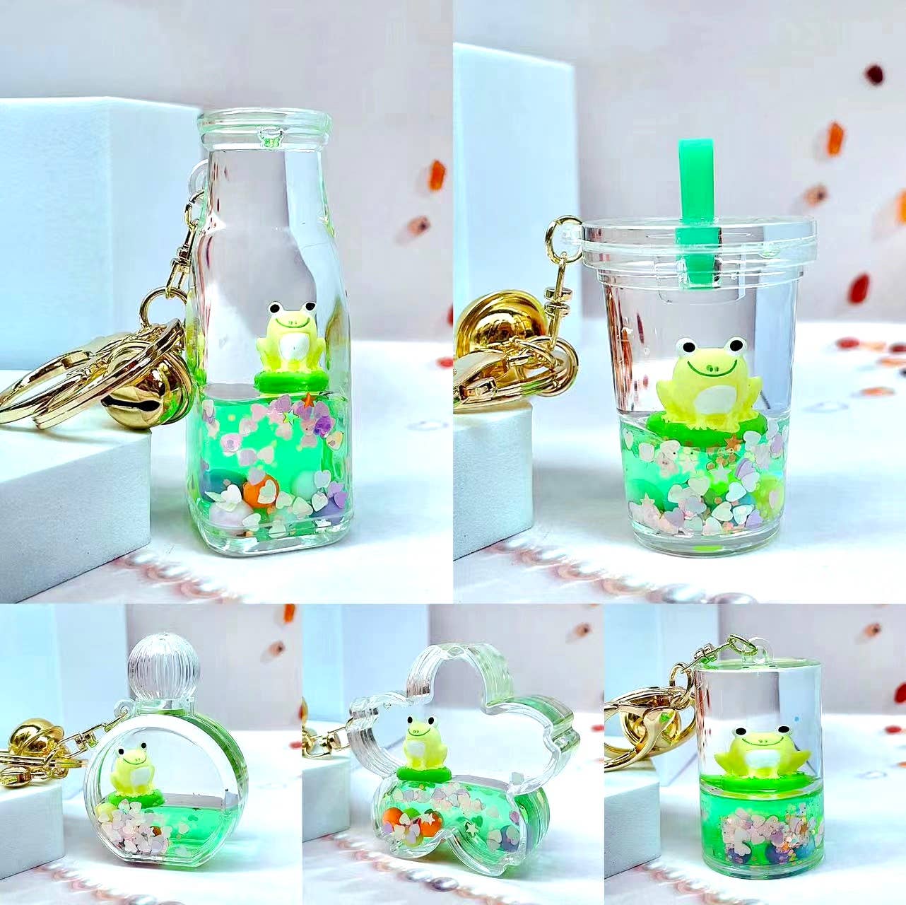 FROG BOBA FLOATY KEY CHARM