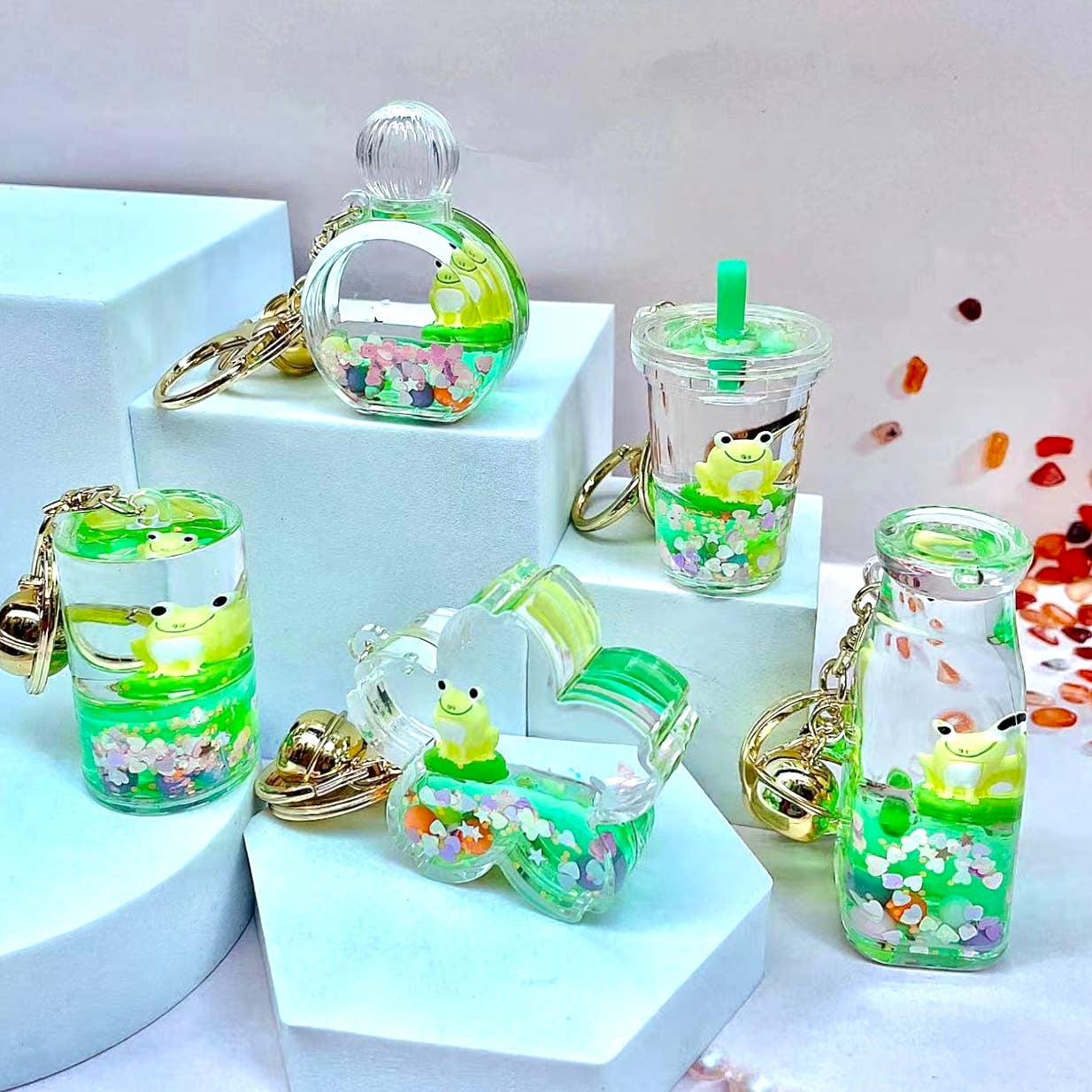 FROG BOBA FLOATY KEY CHARM