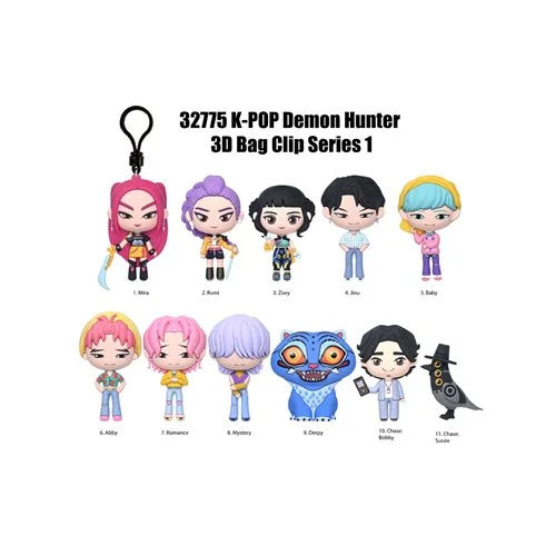 KPop Demon Hunters 3D Foam Bag Clip