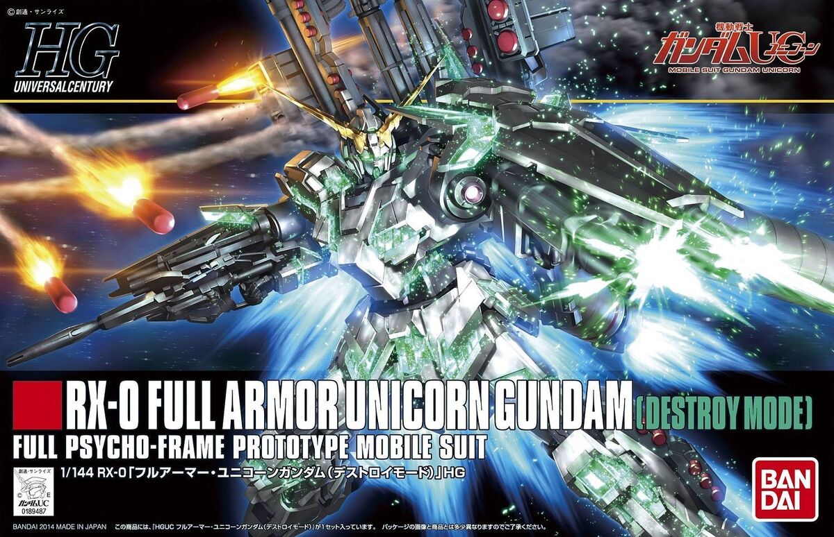#178 Full Armor Unicorn Gundam Destroy Mode HGUC 1/144 PRE-ORDER