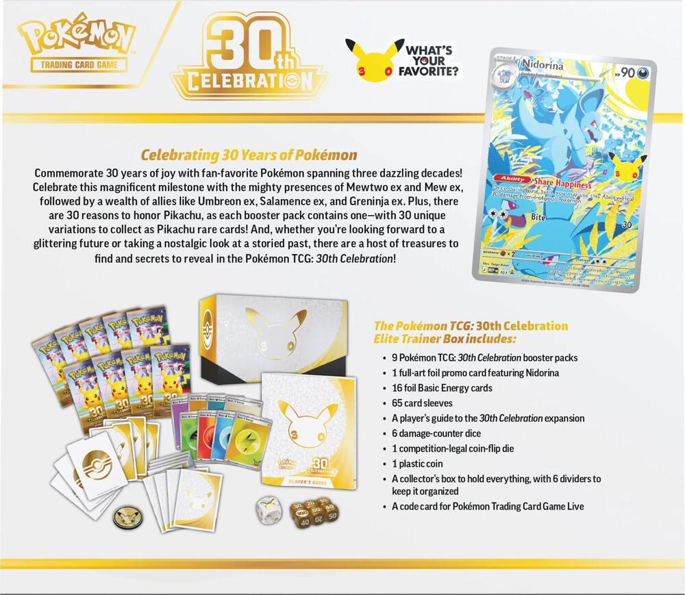 30th Celebration Elite Trainer Box PRE-RELEASE