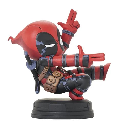 Marvel Animated Style Deadpool Finger Guns Resin Statue PRE-ORDER