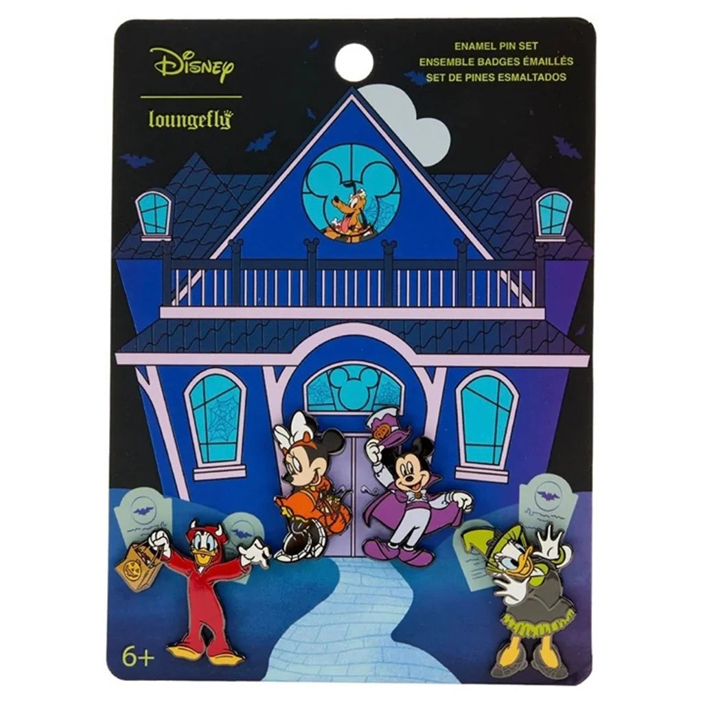 Mickey and Friends Halloween 4pc Pin Set
