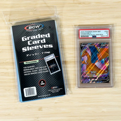BCW Graded Card Sleeves : Resealable 100ct