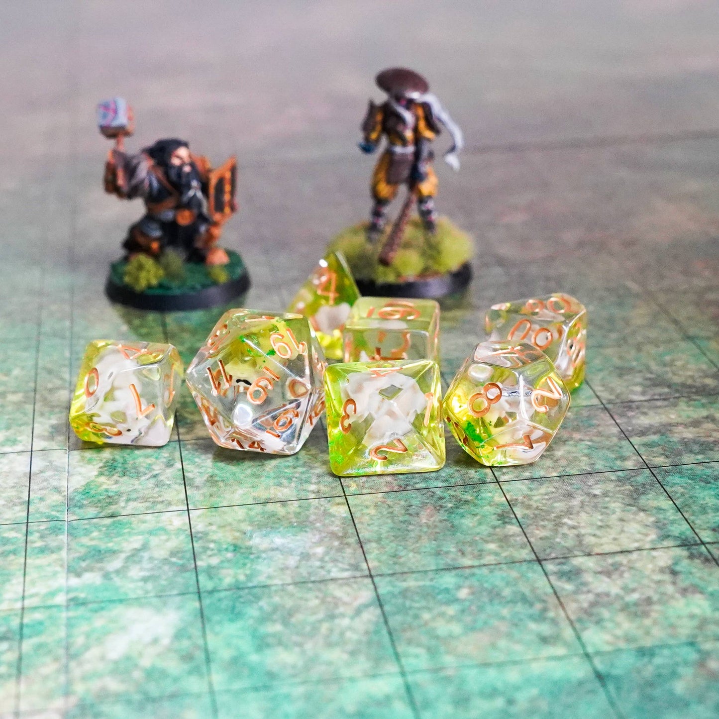 Elephant Dice Resin Polyhedral Set