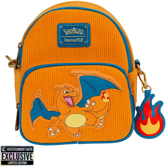 Pokemon Charizard Corduroy Convertible Mini-Backpack