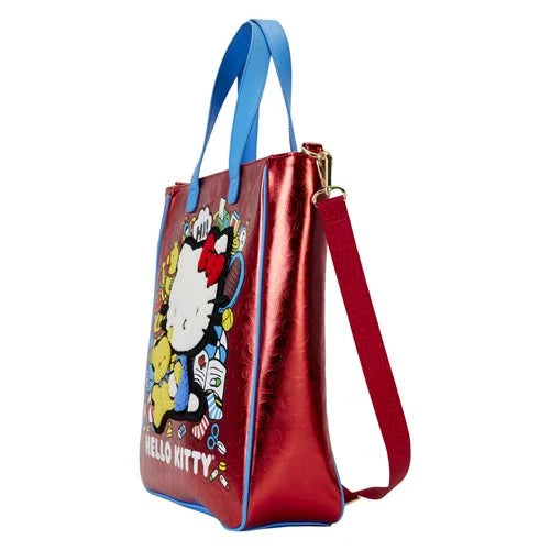 Hello Kitty 50th Anniversary Metallic Tote with Coin Bag