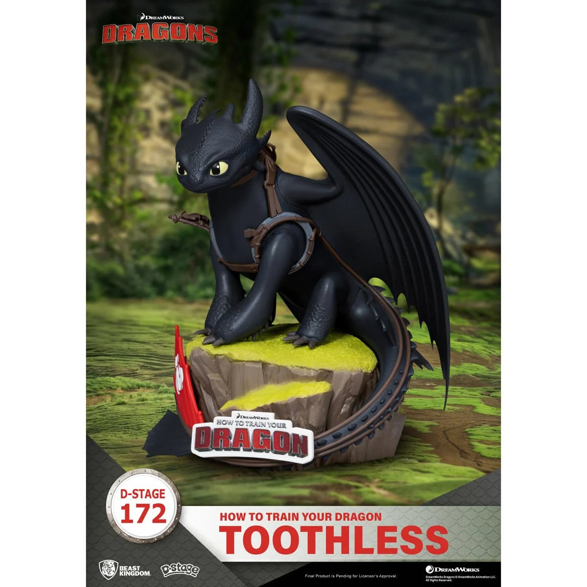 How to Train Your Dragon Toothless DS-172 D-Stage Statue