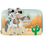 Western Mickey and Minnie Zip-Around Wallet