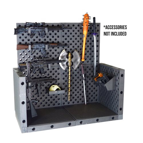 Super Action Stuff! Ultimate Weapons Rack Modular Display Accessory