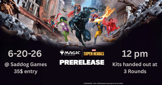 June 20th  MTG x Marvel Pre-Release event