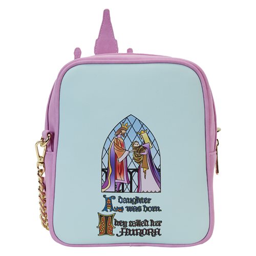 Sleeping Beauty Stained Glass Castle Crossbody Purse