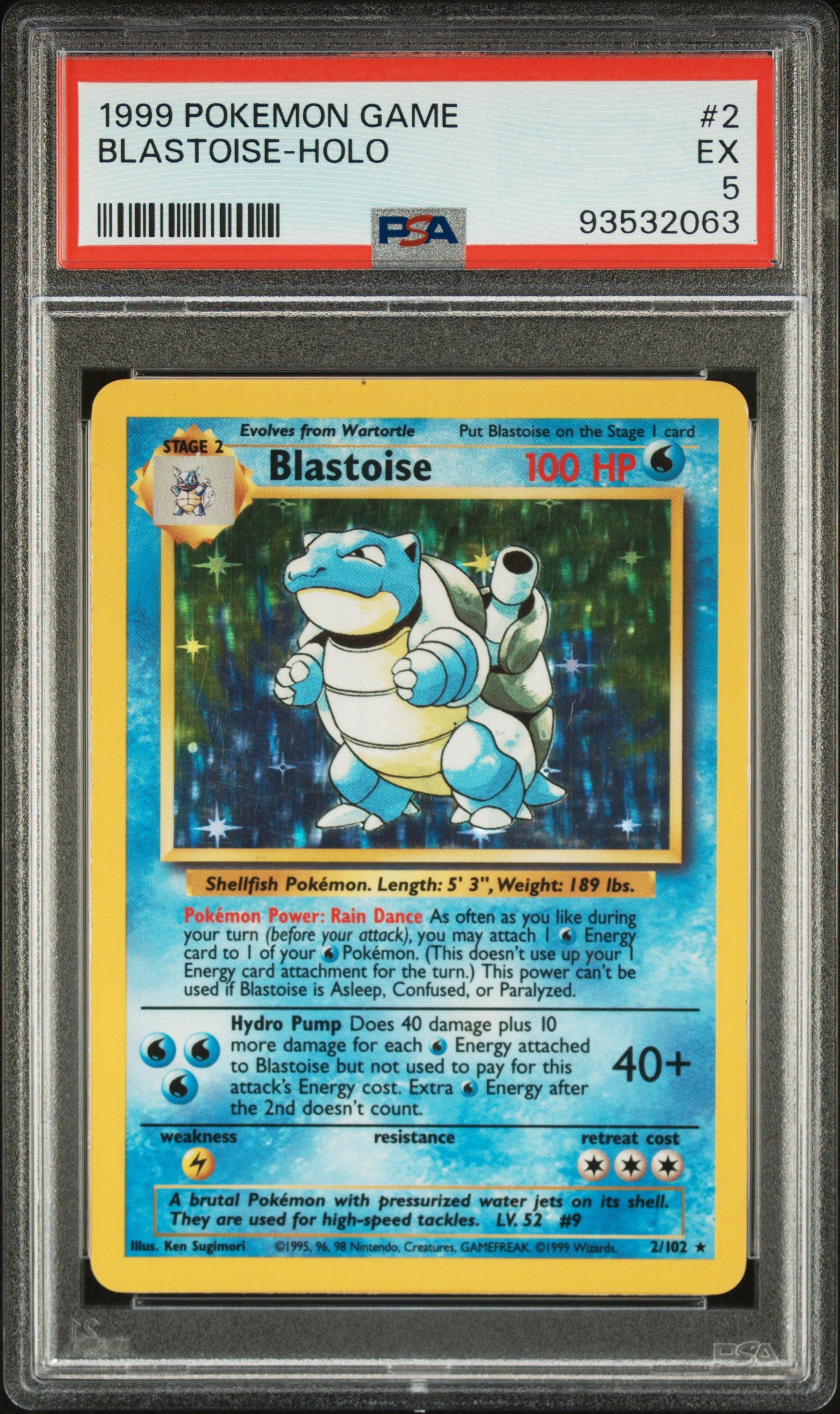 1999 Pokemon Game - Blastoise - Holo