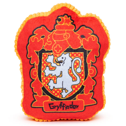 DOG TOY SQUEAKER PLUSH - HARRY POTTER GRYFFINDOR LION CHARM CREST RED