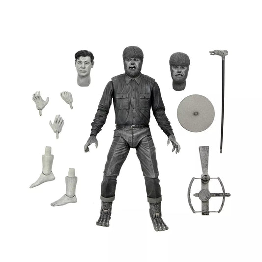 Universal Monsters - 7" Scale Action Figure - Ultimate Wolf Man (B&W)