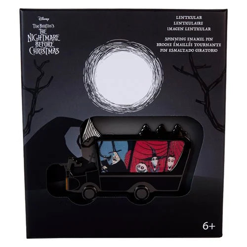 The Nightmare Before Christmas Halloween Party Lenticular 3-Inch Collector Box Pin