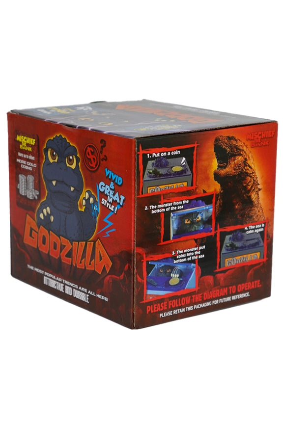 Godzilla Stealing Coin Piggy Bank