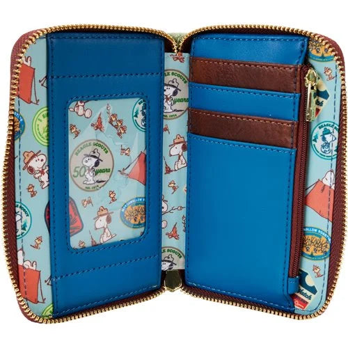 Peanuts Snoopy Beagle Scout 50th Anniversary Zip-Around Wallet