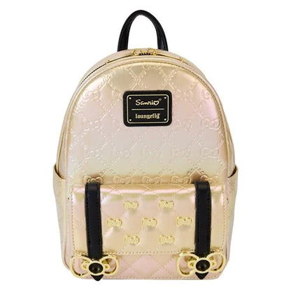 Hello Kitty 50th Anniversary Metallic Gold Mini-Backpack  PRE-ORDER