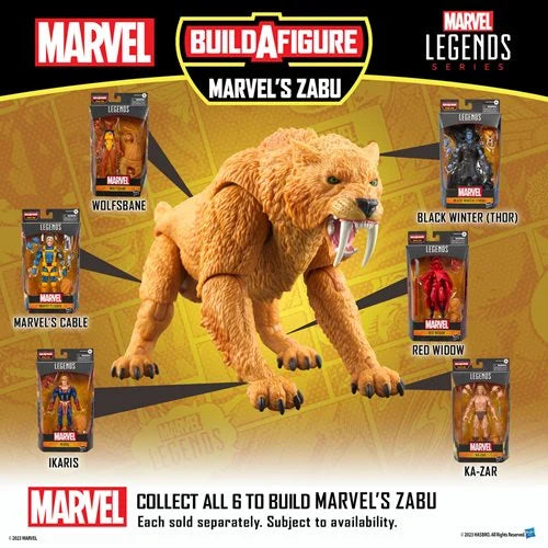 Marvel Legends Zabu Series  Set of 7 PRE-ORDER