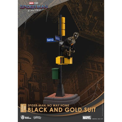 Spider-Man: No Way Home Spider-Man Black and Gold Suit DS-102 D-Stage 6-Inch Statue