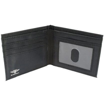 CANVAS BI-FOLD WALLET - MACUSA SEAL BLACK GOLDS